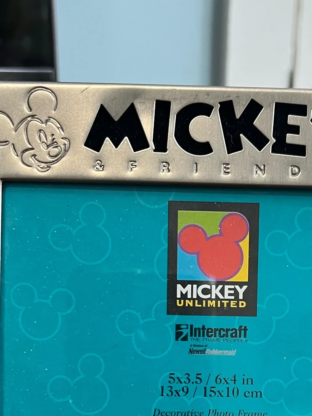 Mickey & Friends Brushed Silver Photo Frame